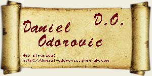 Daniel Odorović vizit kartica